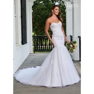 White Mary's Size 6 Mermaid dress